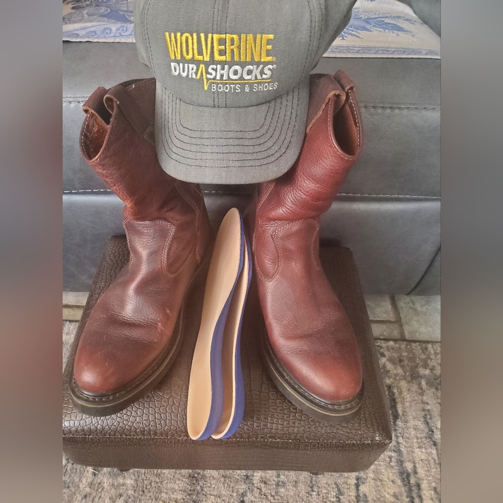 Wolverine Dark Brown Leather Boots - Picture 10 of 10